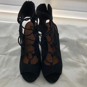 BC Black Vegan Suede Shoes/Sandal - Size 7